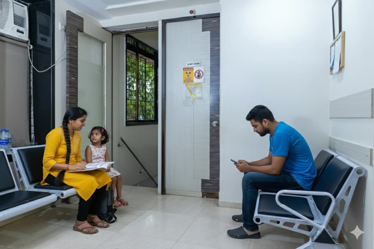 Patients in the waiting area